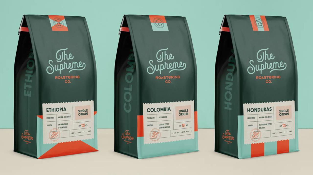 咖啡包裝袋設(shè)計-掀起一股時尚潮流復古風