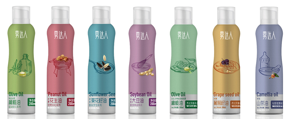 噴霧油品牌全案策劃，食用油品牌策劃包裝 - 上海美御